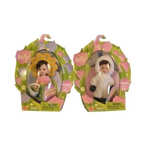 Set of 2 VMattel Barbie Kelly Lil Friend Melody Easter Garden ßƙw Special Ed